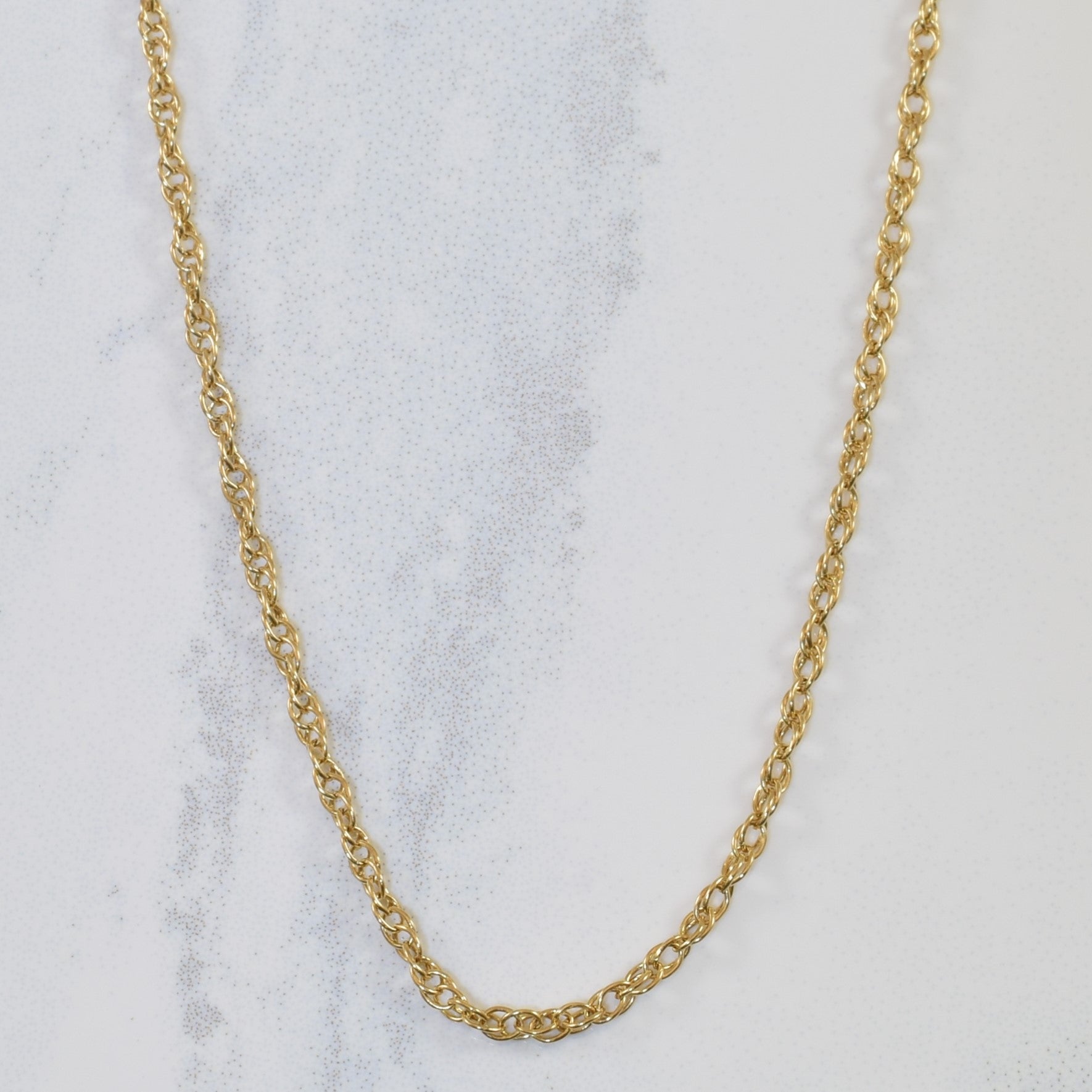 10k Yellow Gold Prince of Wales Chain | 19.5" |