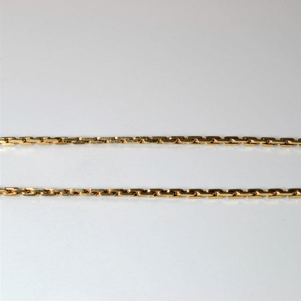 10k Yellow Gold Boston Link Chain | 15