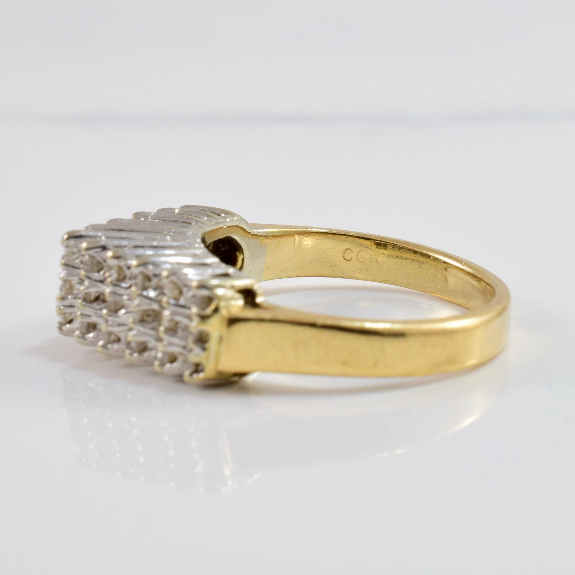 High Set Diamond Cluster Ring | 0.17 ctw SZ 4.75 |