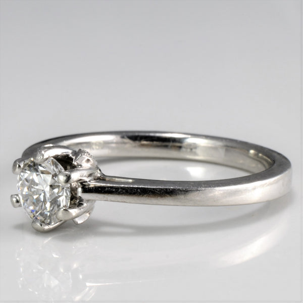 Solitaire GIA Diamond Platinum Engagement Ring | 0.52 ctw, SZ 6.5 |