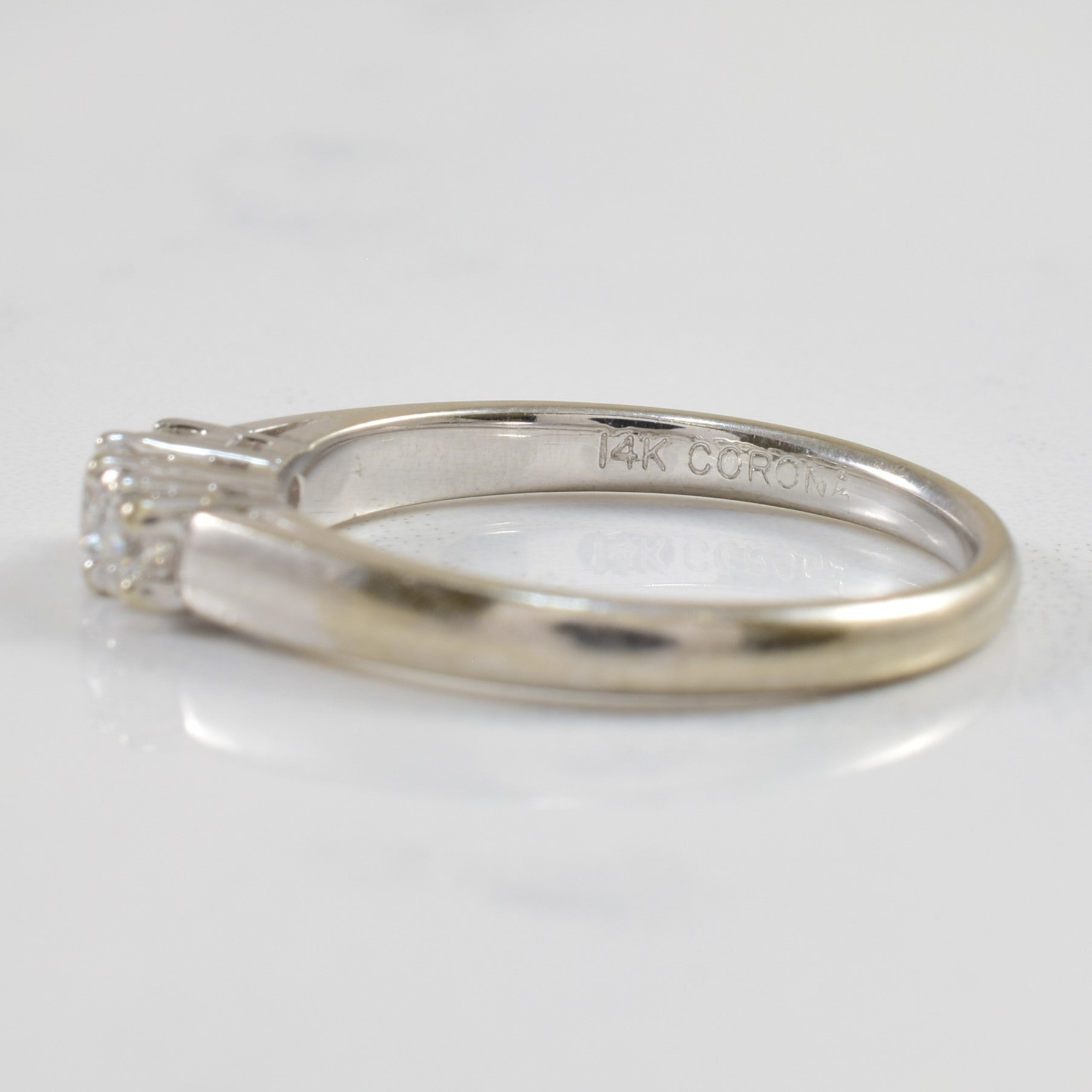Bague trois diamants | 0,24 ct au total | Taille 6,25 | 