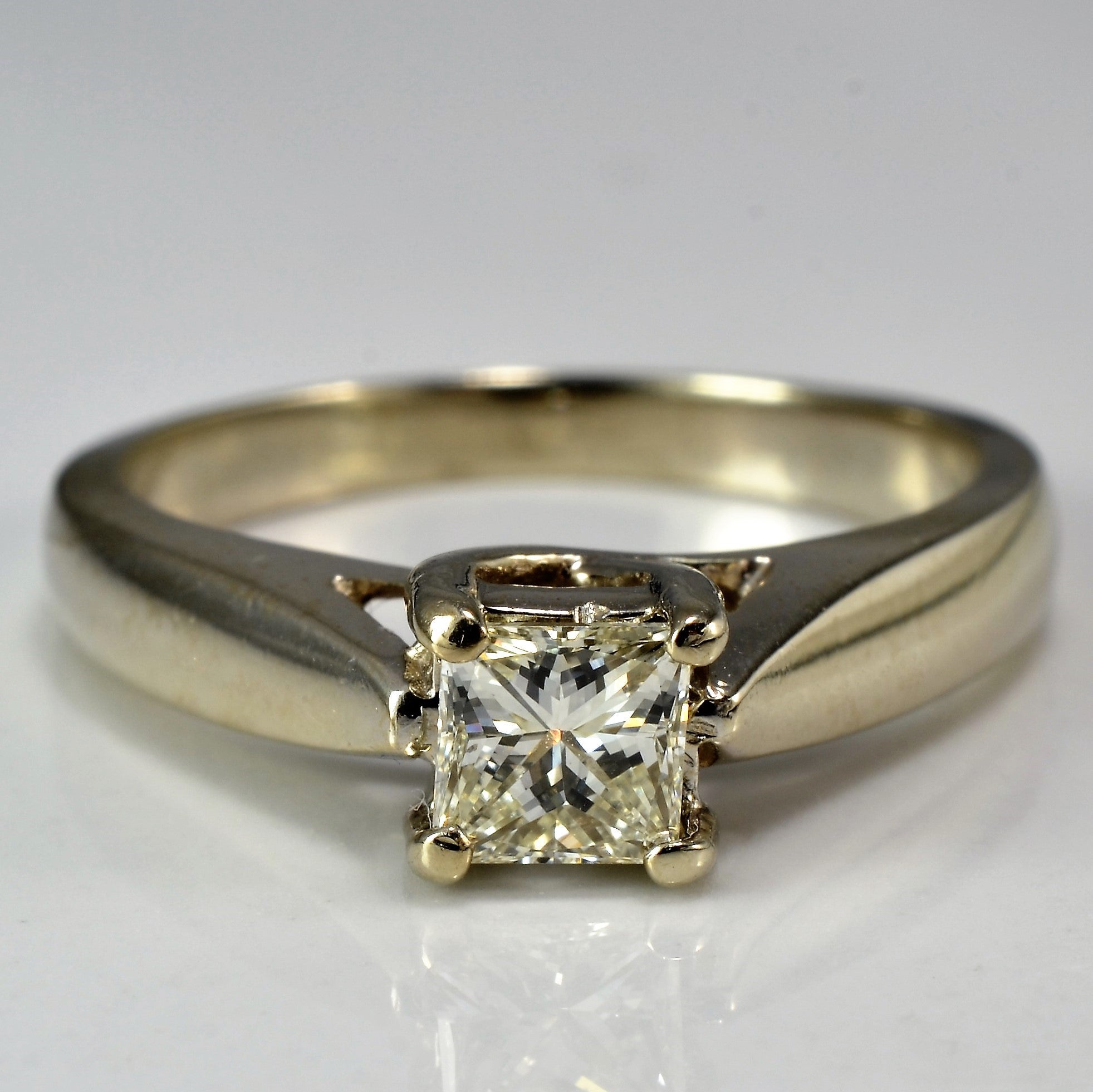 Tapered Princess Solitaire Engagement Ring | 0.45 ct, SZ 6.5 |