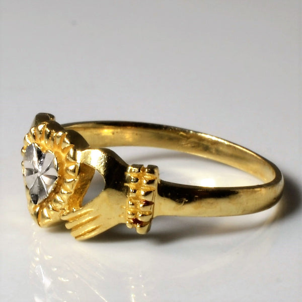 Two Tone Gold Claddagh Ring | SZ 6 |