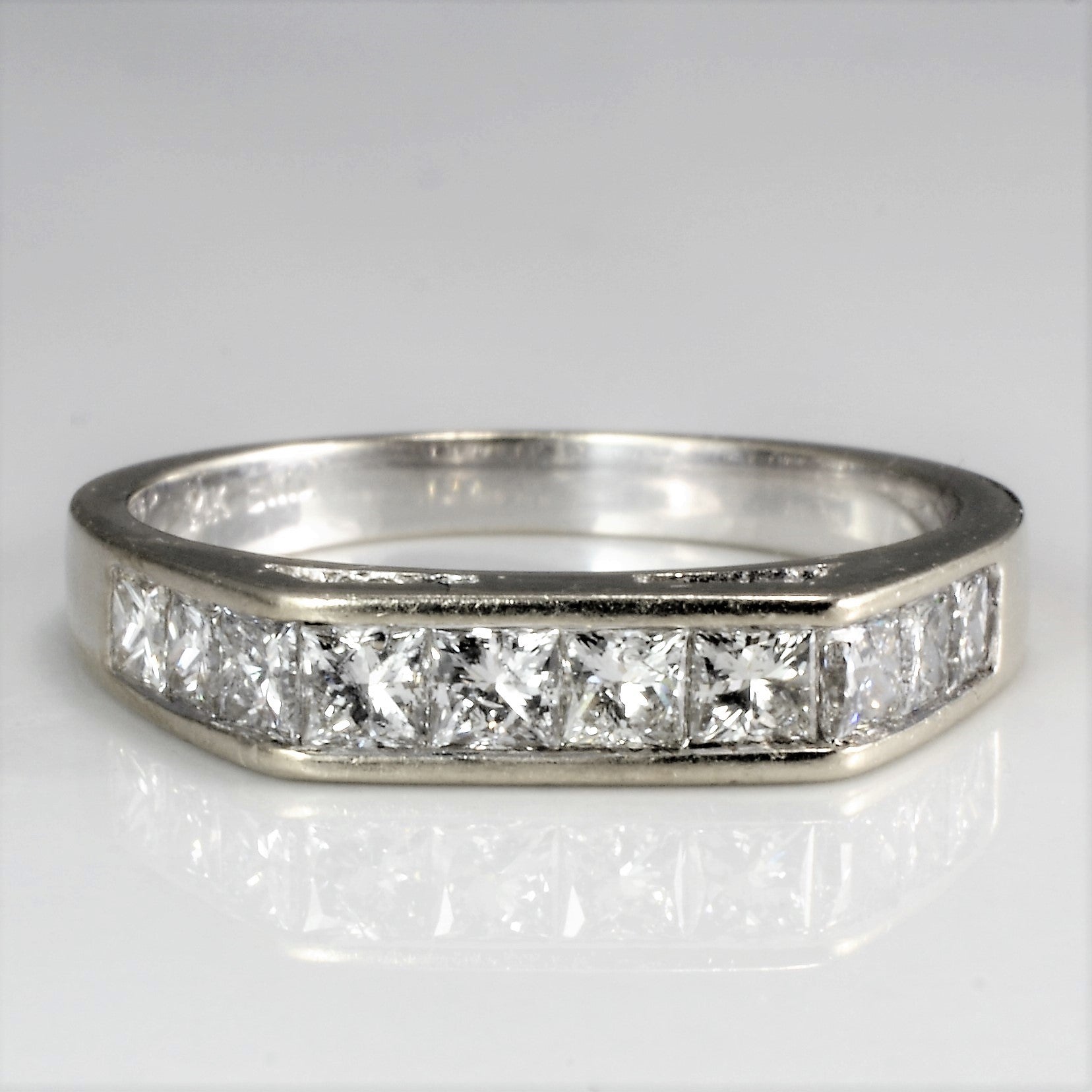 Princess Diamond Semi Eternity Ring | 0.74 ctw, SZ 6.25 |