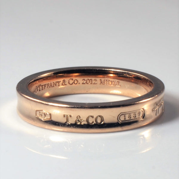 'Tiffany & Co.' Tiffany 1837® Ring in Rubedo Metal, Narrow