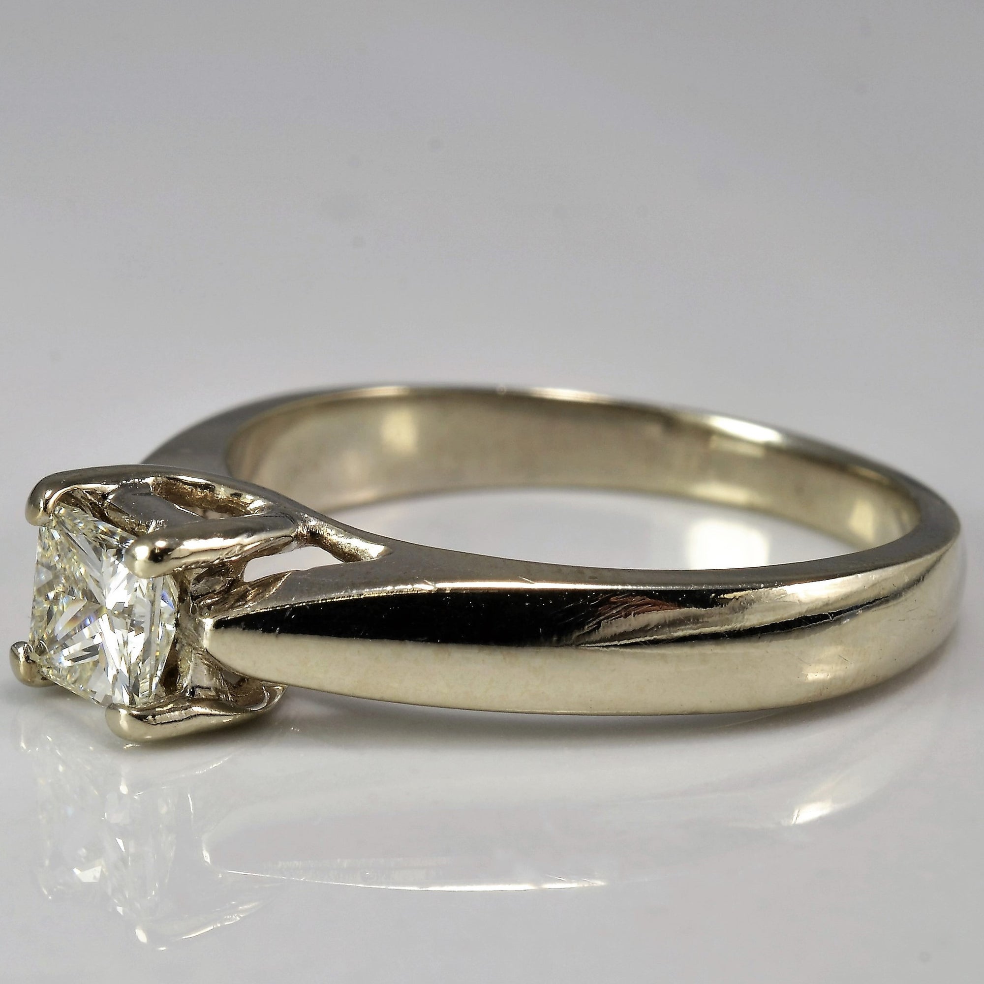 Tapered Princess Solitaire Engagement Ring | 0.45 ct, SZ 6.5 |