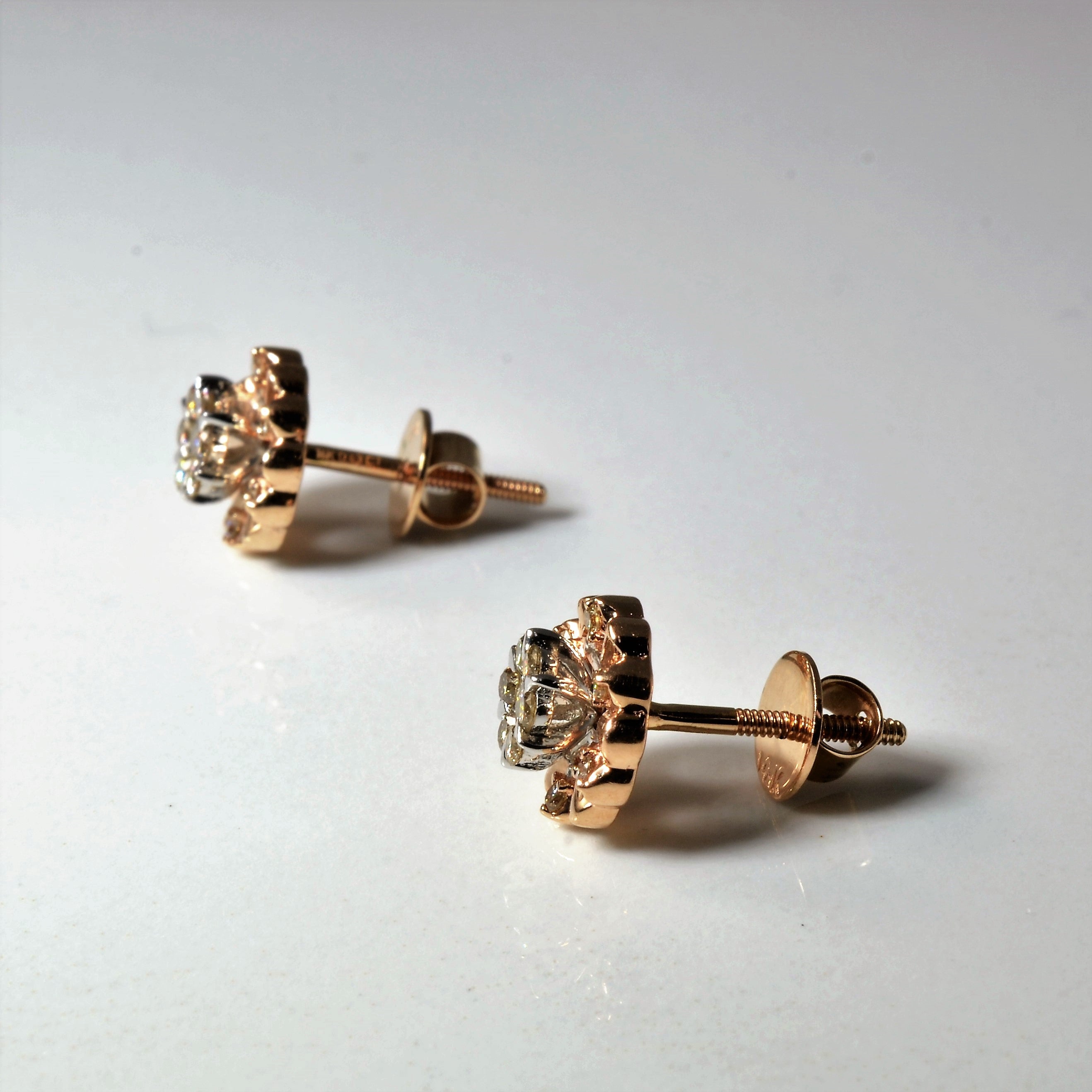 Cluster Diamond Stud Earrings | 0.30ctw |