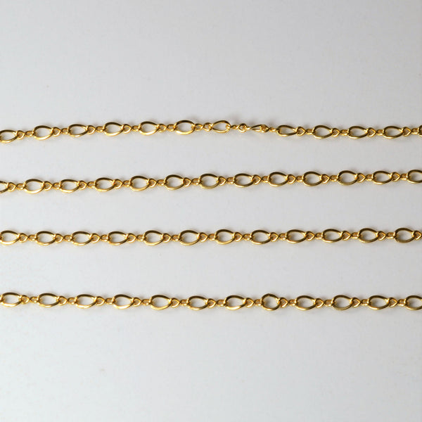 10k Yellow Gold Figure Eight Chain | 18
