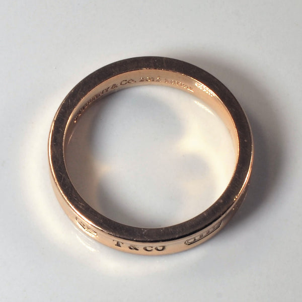 'Tiffany & Co.' Tiffany 1837® Ring in Rubedo Metal, Narrow