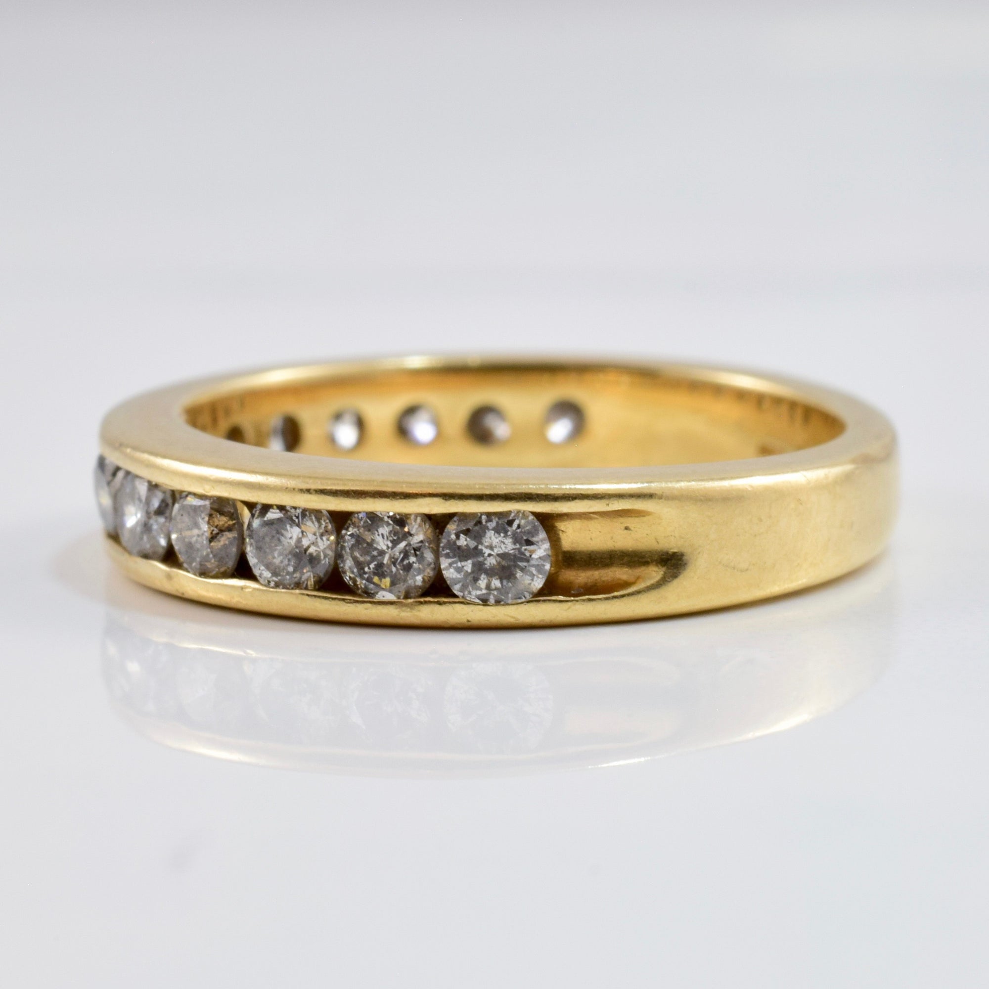 Channel Set Diamond Band | 0.84 ctw SZ 7 |