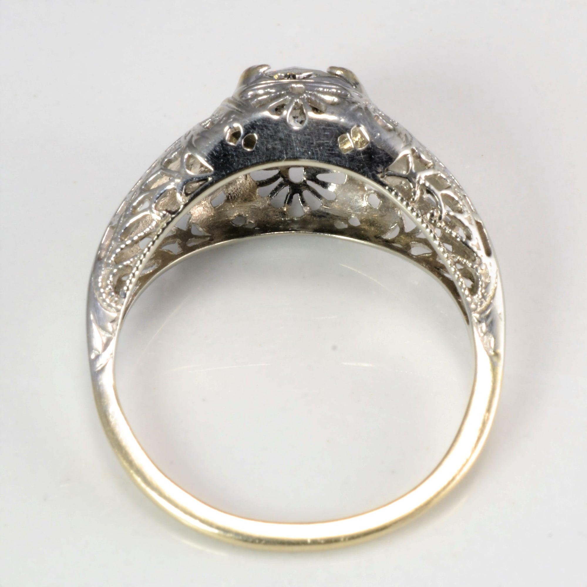 Solitaire Old European Cut Diamond Art Deco Ring | 0.75 ct, SZ 5.25 |