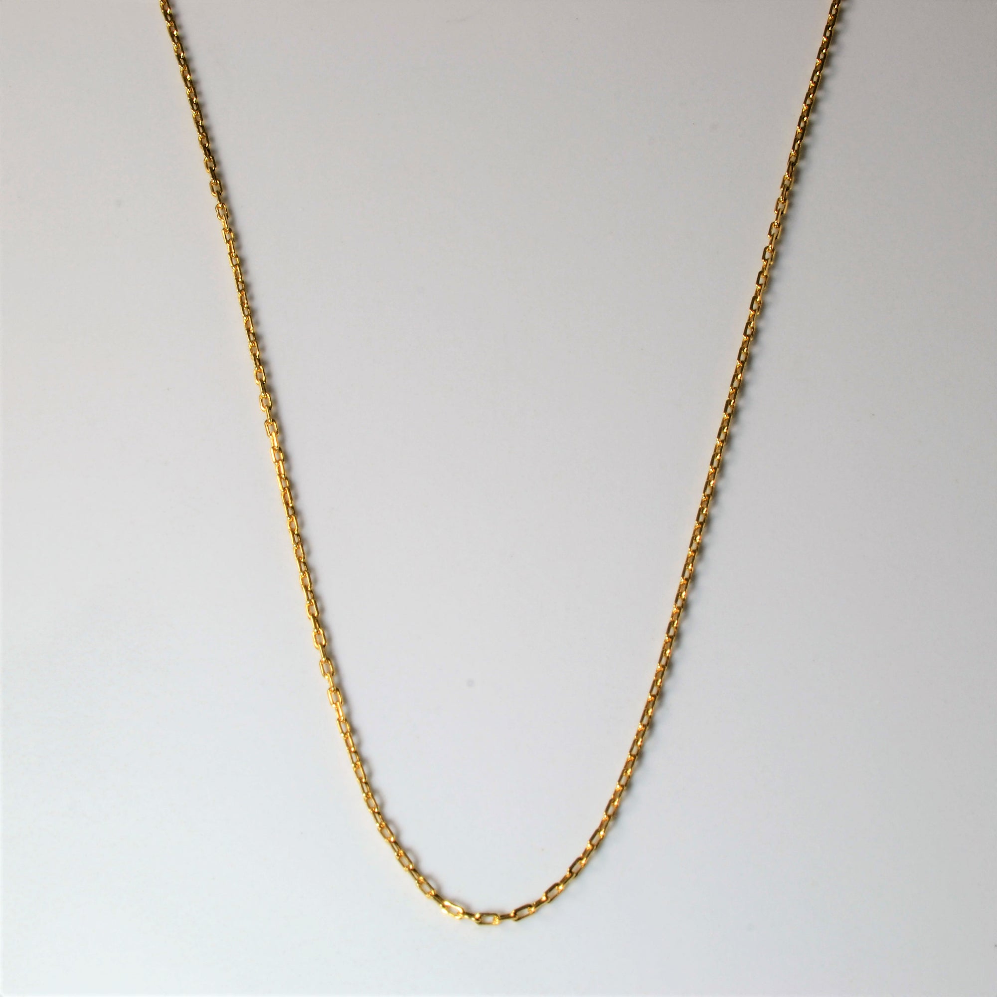 18k Yellow Gold Rolo Chain | 17