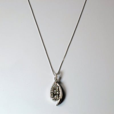 Illusion Pave Diamond Twist Necklace | 0.50ctw | 18