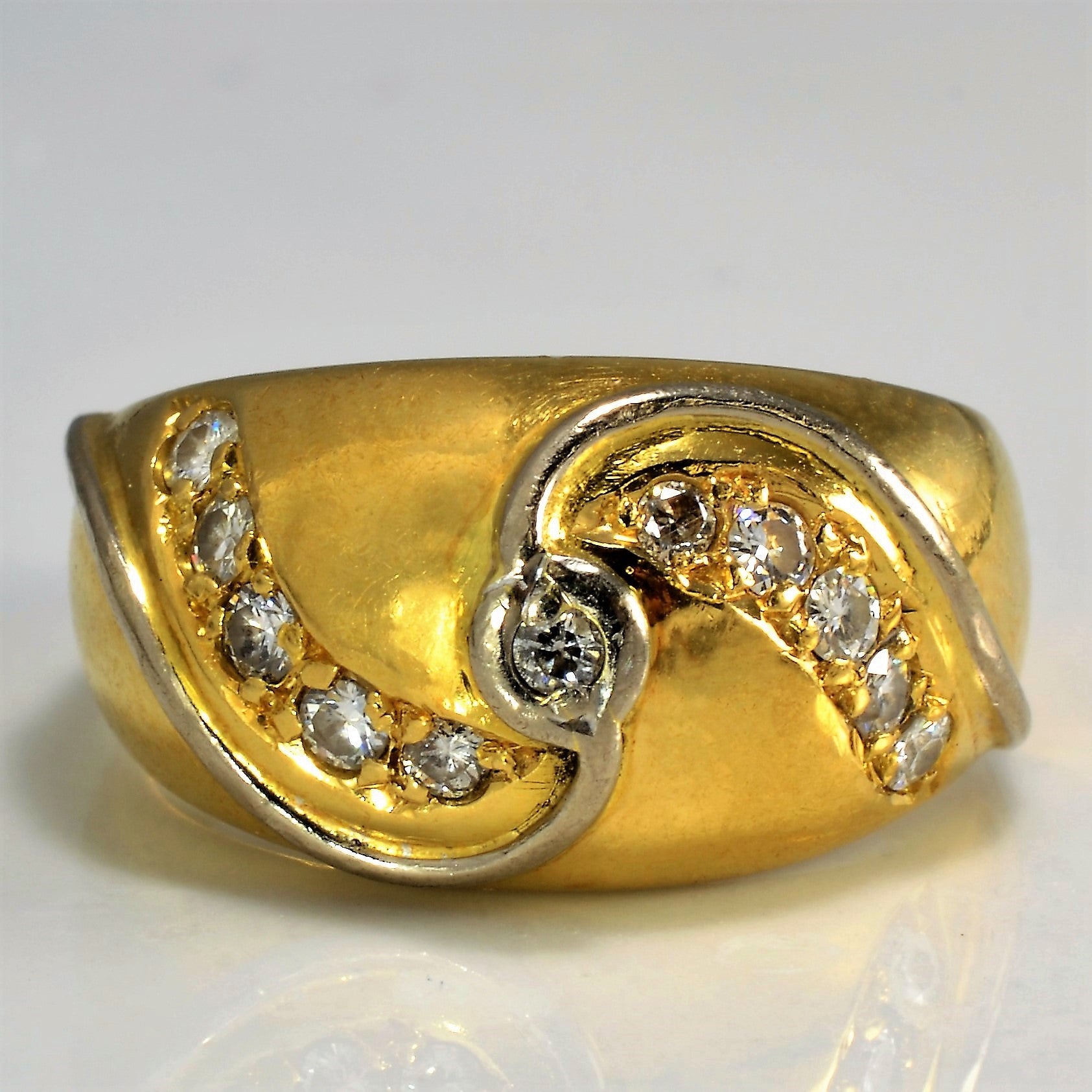 Diamond Spiral Pattern Band | 0.29 ctw, SZ 6.5 |