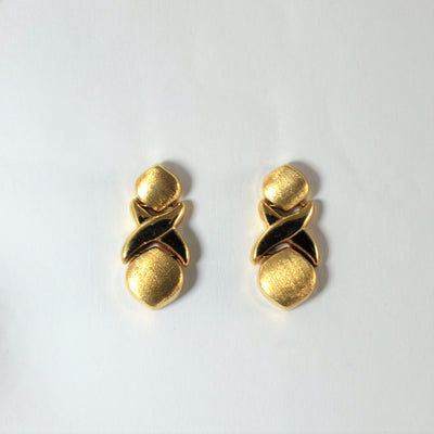 Chain Link Drop Stud Earrings |
