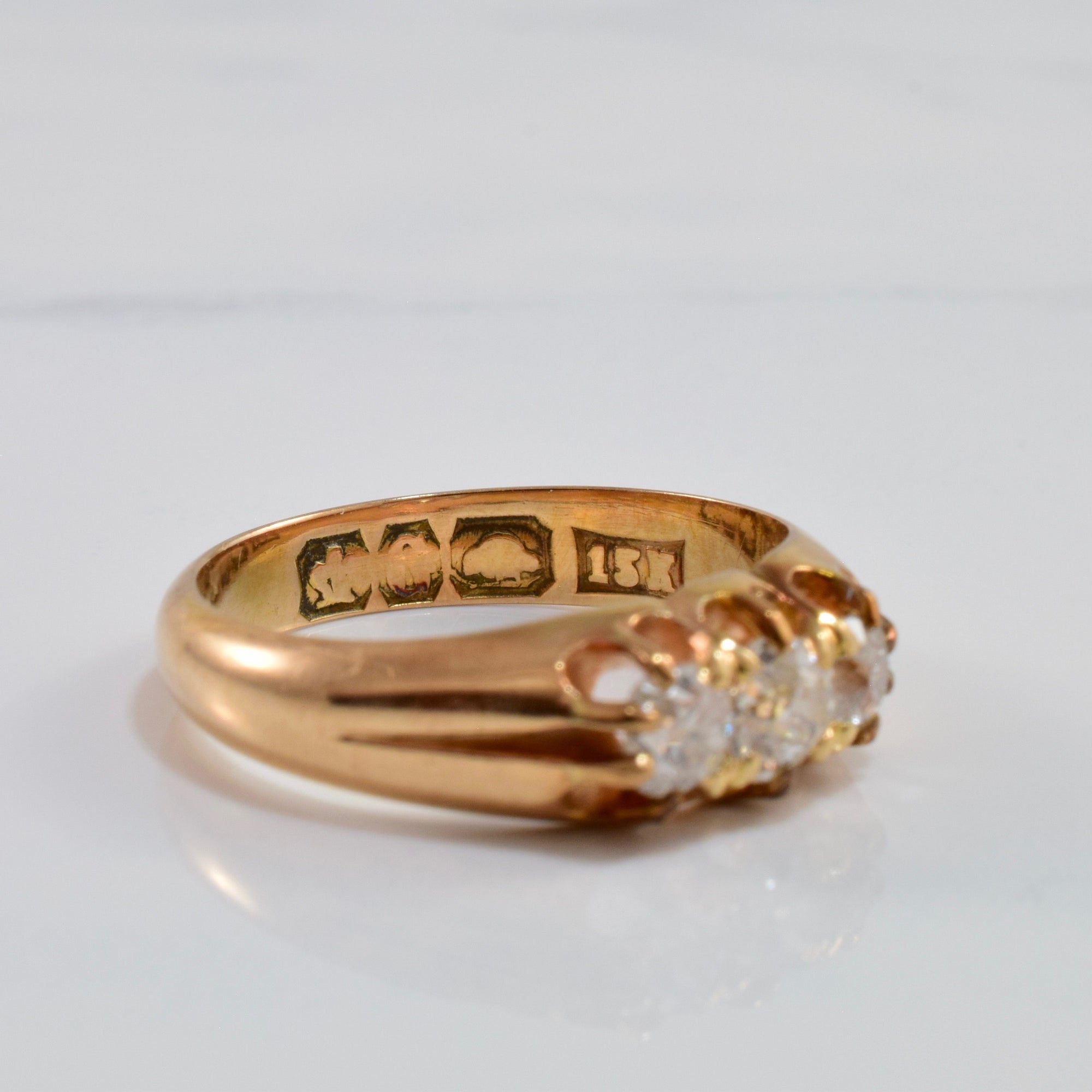 Three Stone Diamond Ring | 0.52 ctw SZ 6.75 |