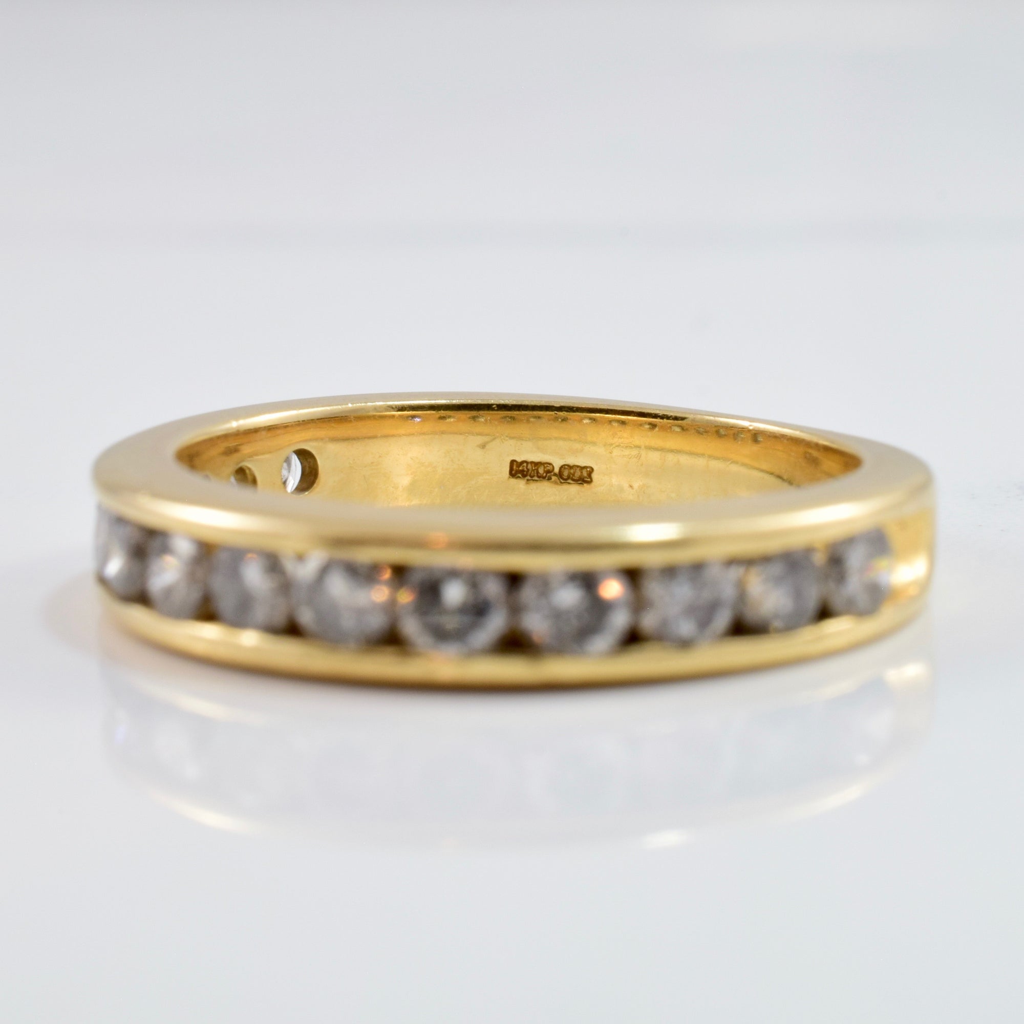 Channel Set Diamond Band | 0.84 ctw SZ 7 |