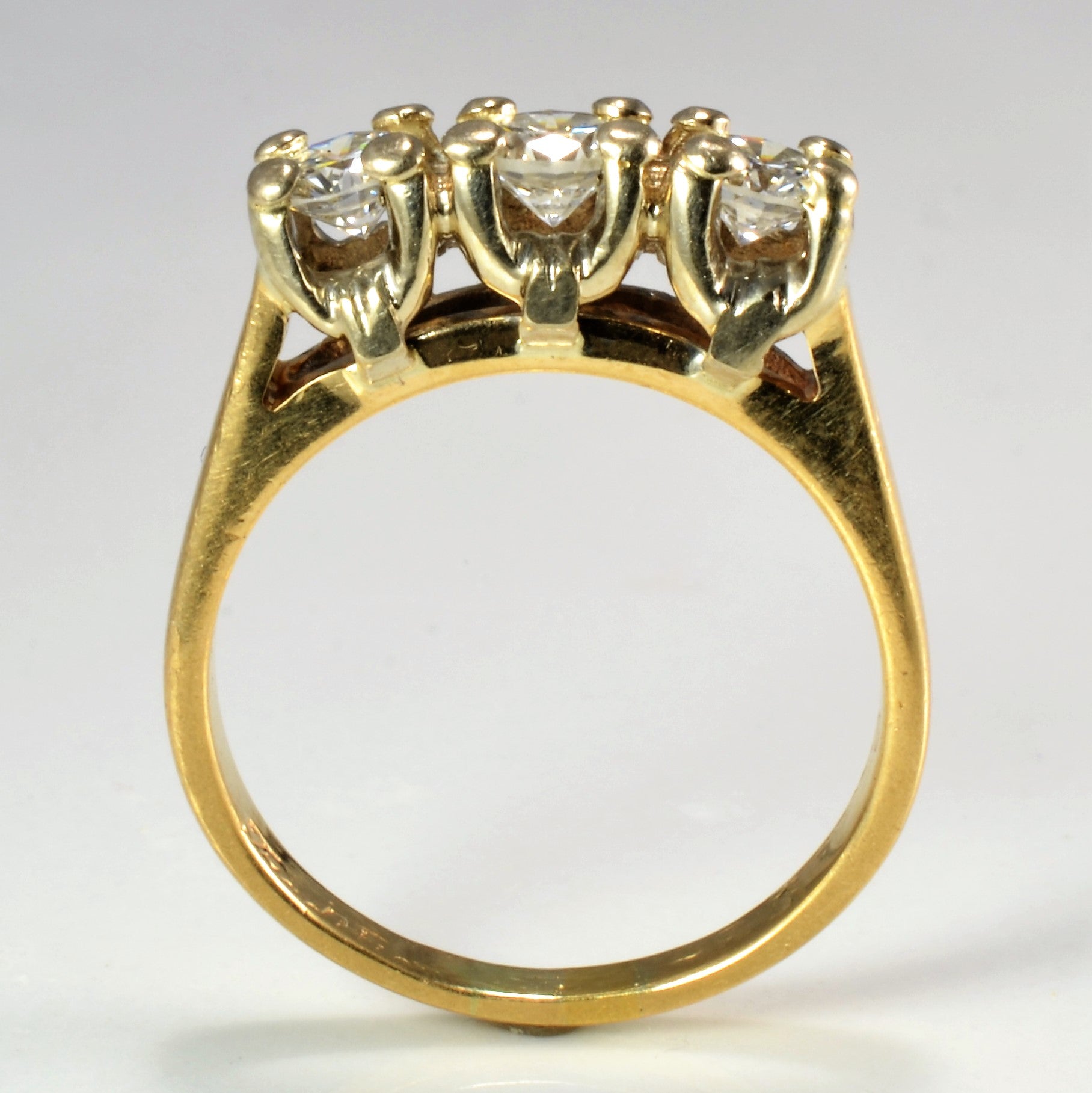 Three Stone Diamond Ring | 0.68 ctw, SZ 6.25 |