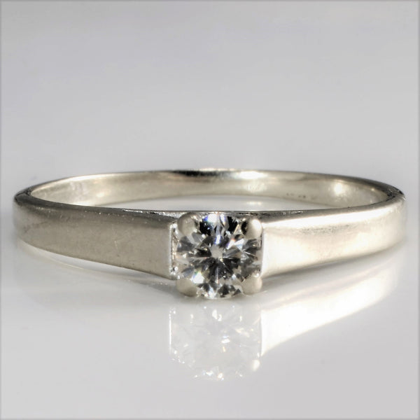 Prong Set Solitaire Diamond Ring | 0.16 ct, SZ 5.5 |