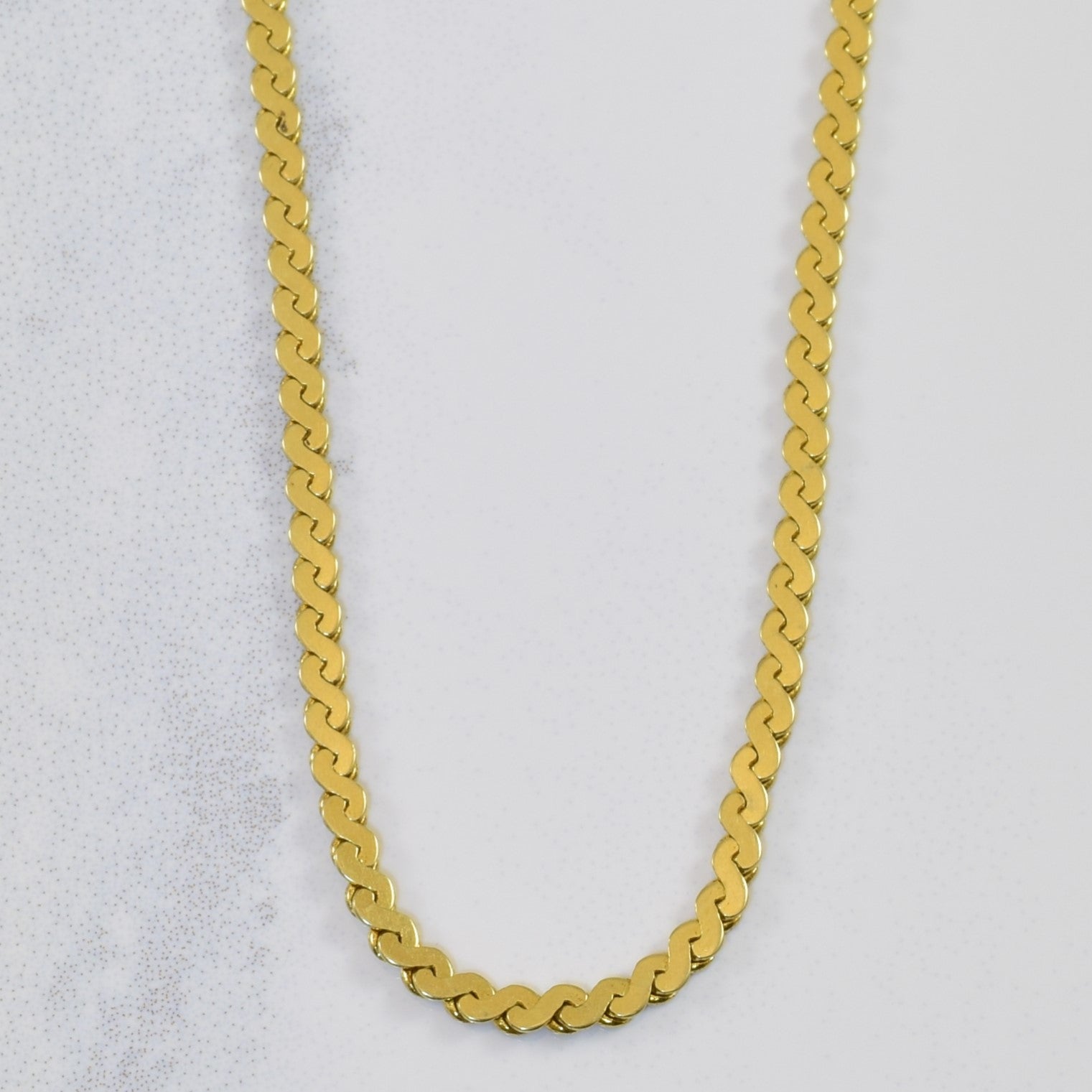 14k Yellow Gold Serpentine Chain | 15" |