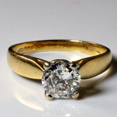 Basket Set Solitaire Diamond Ring | 0.92ct | SZ 6.5 |