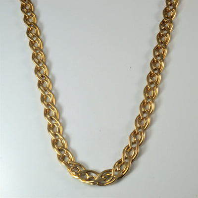 14k Italian Yellow Gold Fancy Link Chain | 23