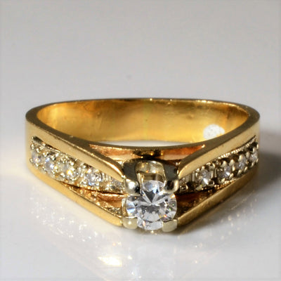 High Set Diamond Ring | 0.43ctw | SZ 6.5 |