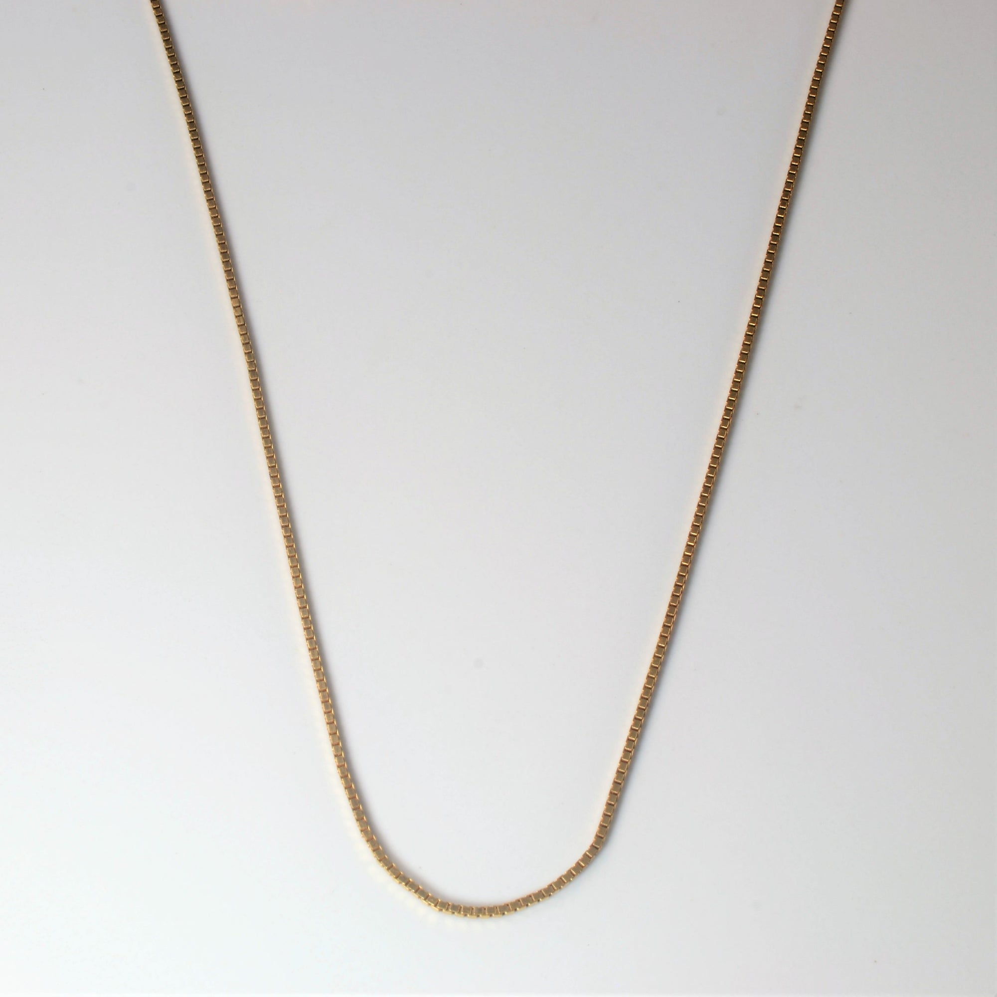 10k Yellow Gold Box Chain | 16