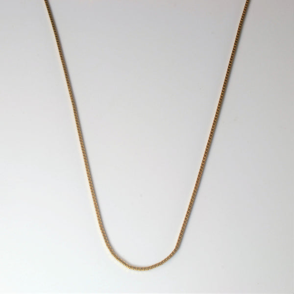 10k Yellow Gold Box Chain | 16