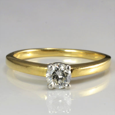 Thin Band Solitaire Diamond Ring | 0.30 ct, SZ 6 |