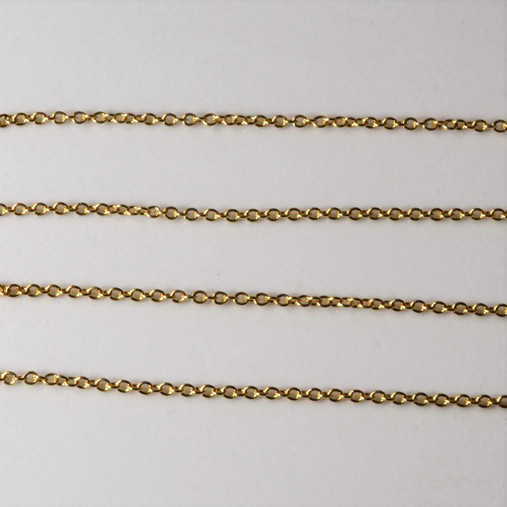 Pandora' 14k Yellow Gold Rolo Chain | 18"|