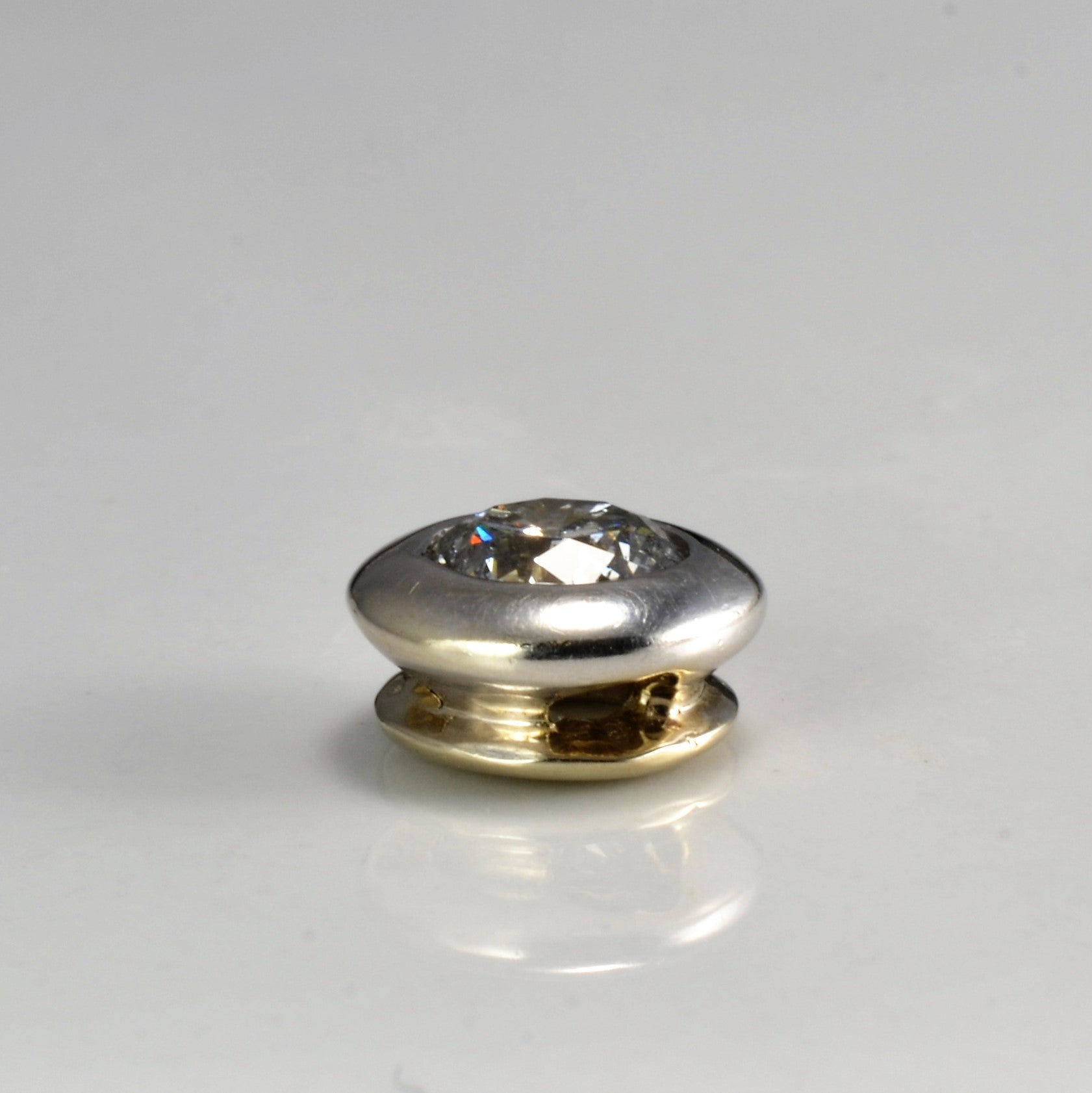 Bezel Set Solitaire Diamond Pendant | 0.60 ct|