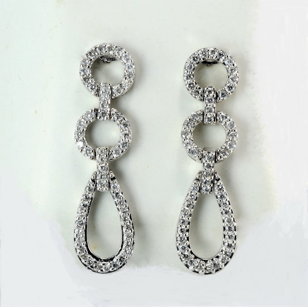 Diamond Eternity Hanging Earrings | 1.22 ctw |