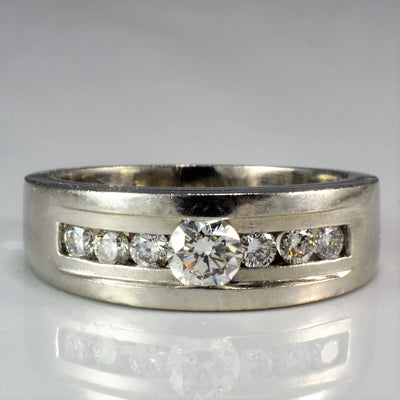 Platinum Diamond Band | 0.58 ctw SI1 G/H | SZ 8 |