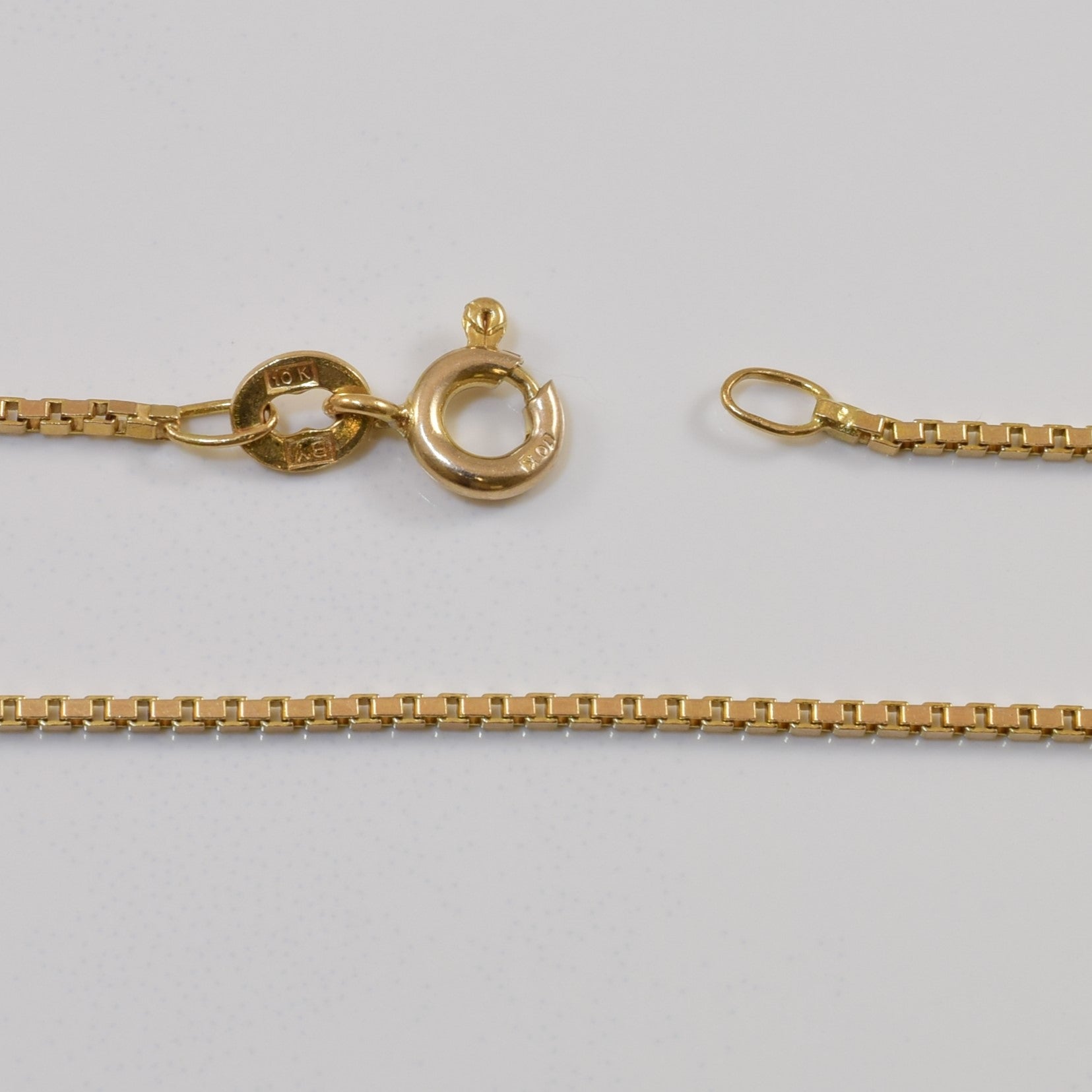 10k Yellow Gold Box Chain | 16" |