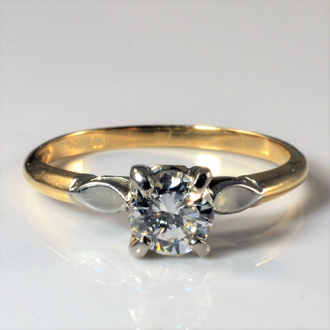 White Gold Shoulder Diamond Engagement Ring | 0.53ct | SZ 7 |