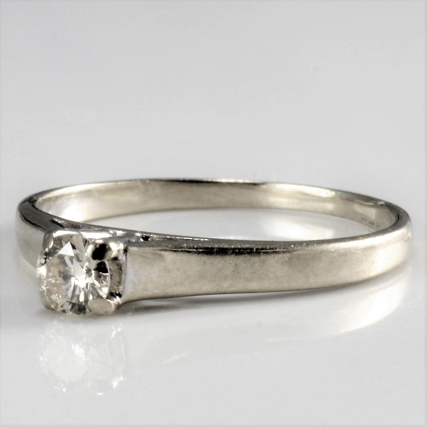 Prong Set Solitaire Diamond Ring | 0.16 ct, SZ 5.5 |