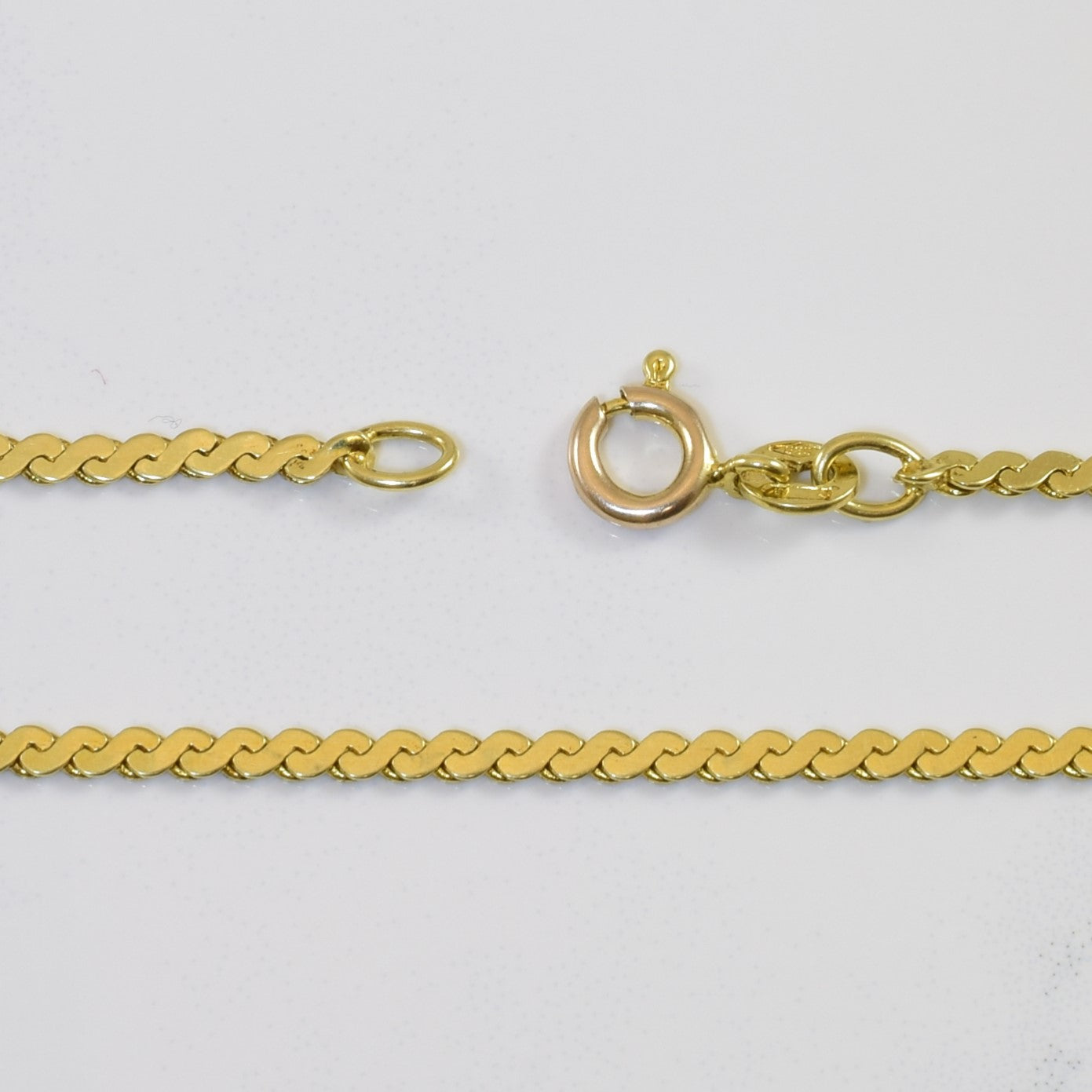 14k Yellow Gold Serpentine Chain | 15" |