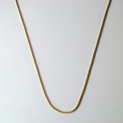 10k Yellow Gold Box Chain | 17