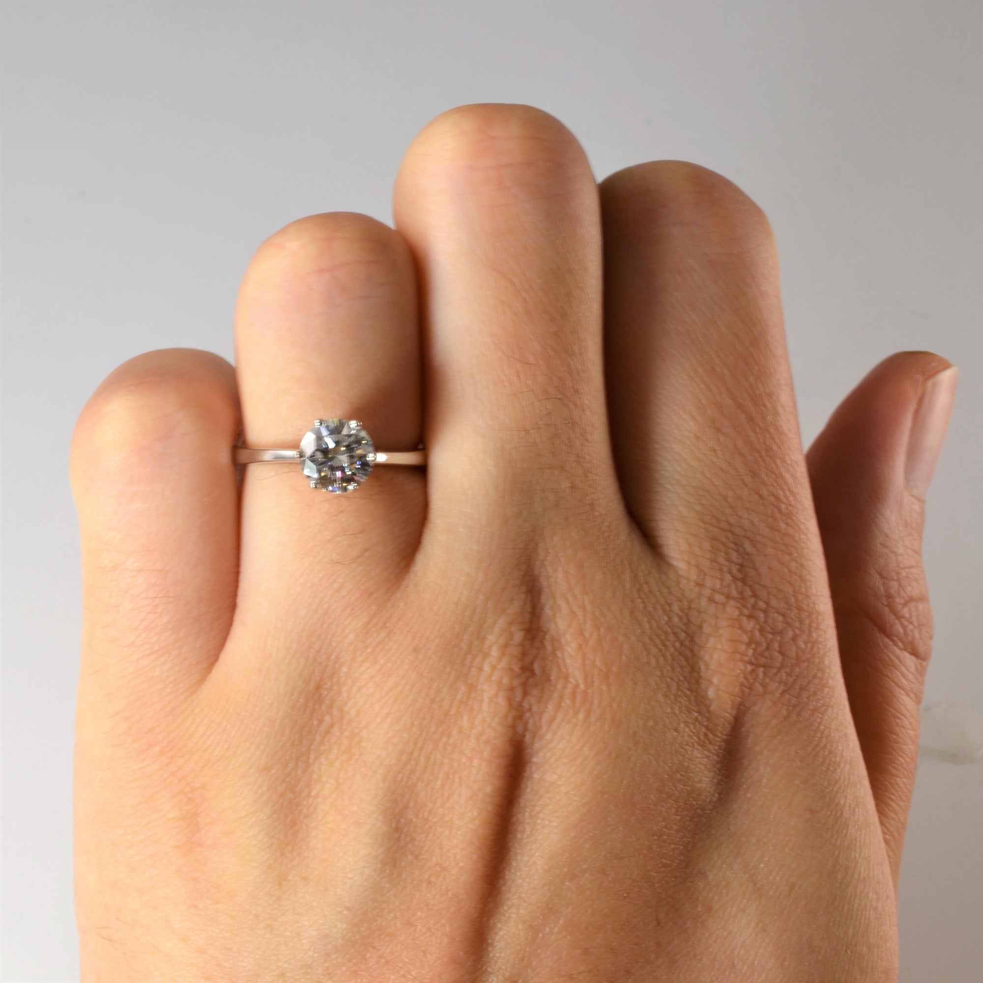 Six Prong Solitaire Diamond Engagement Ring | 1.00ct | SZ 4.75 |