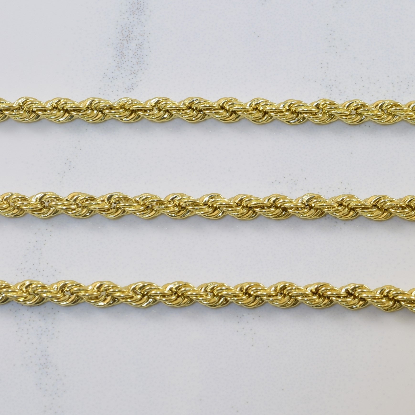 10k Yellow Gold Rope Chain | 19