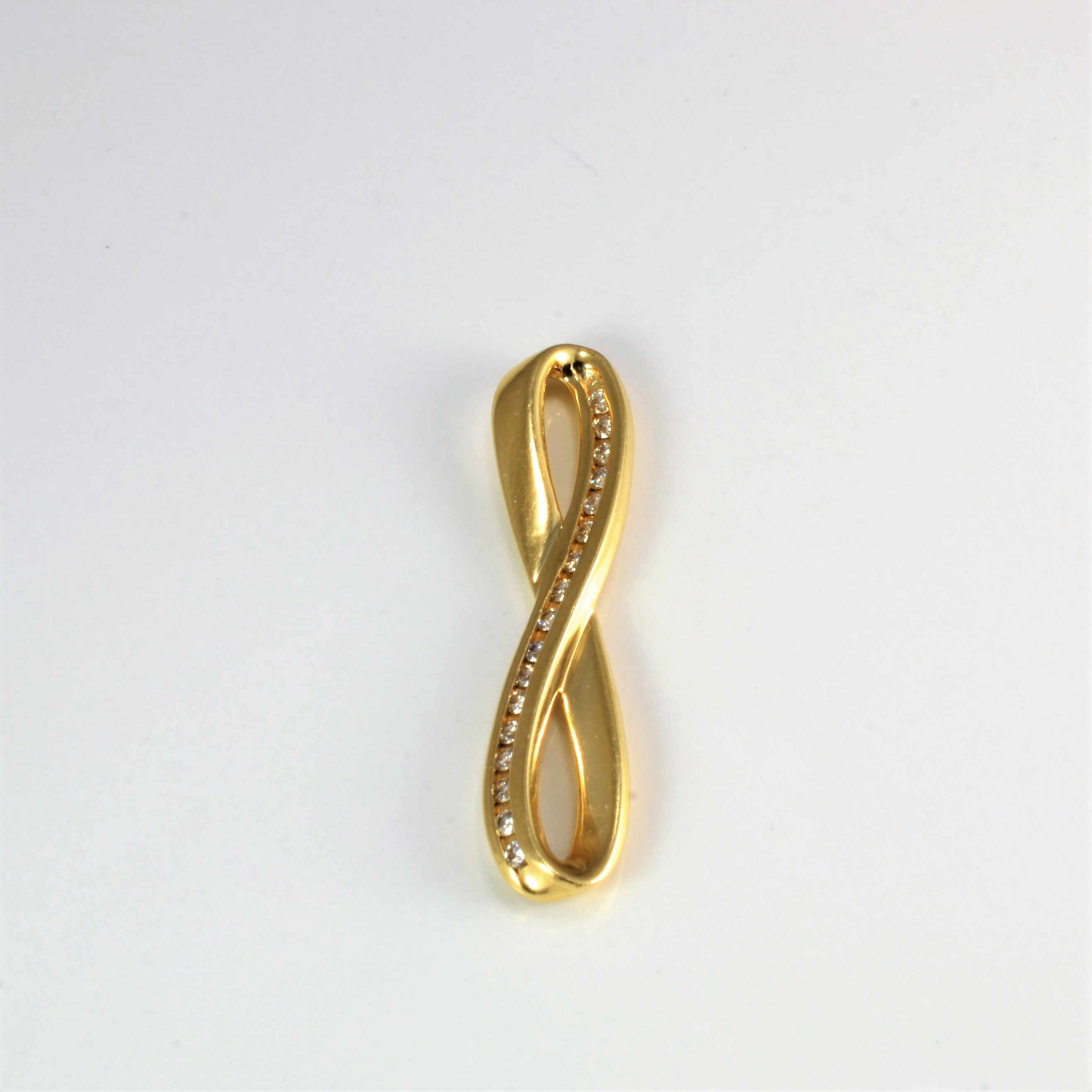 Channel Set Diamond Infinity Pendant | 0.25 ctw |