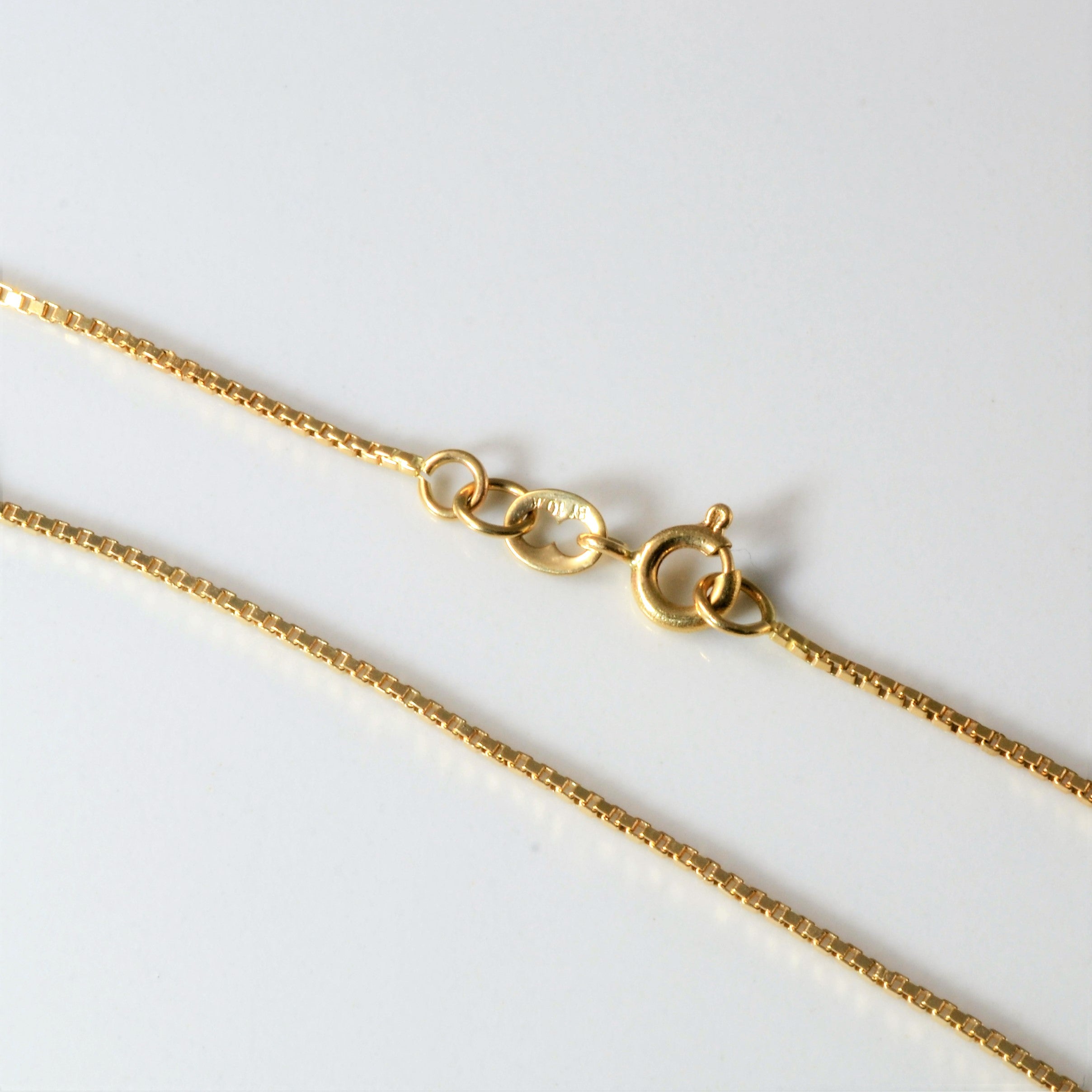 10k Yellow Gold Box Chain | 17"|