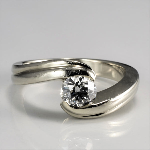 Bypass Solitaire Diamond Ring | 0.72 ct, SZ 7.25 |