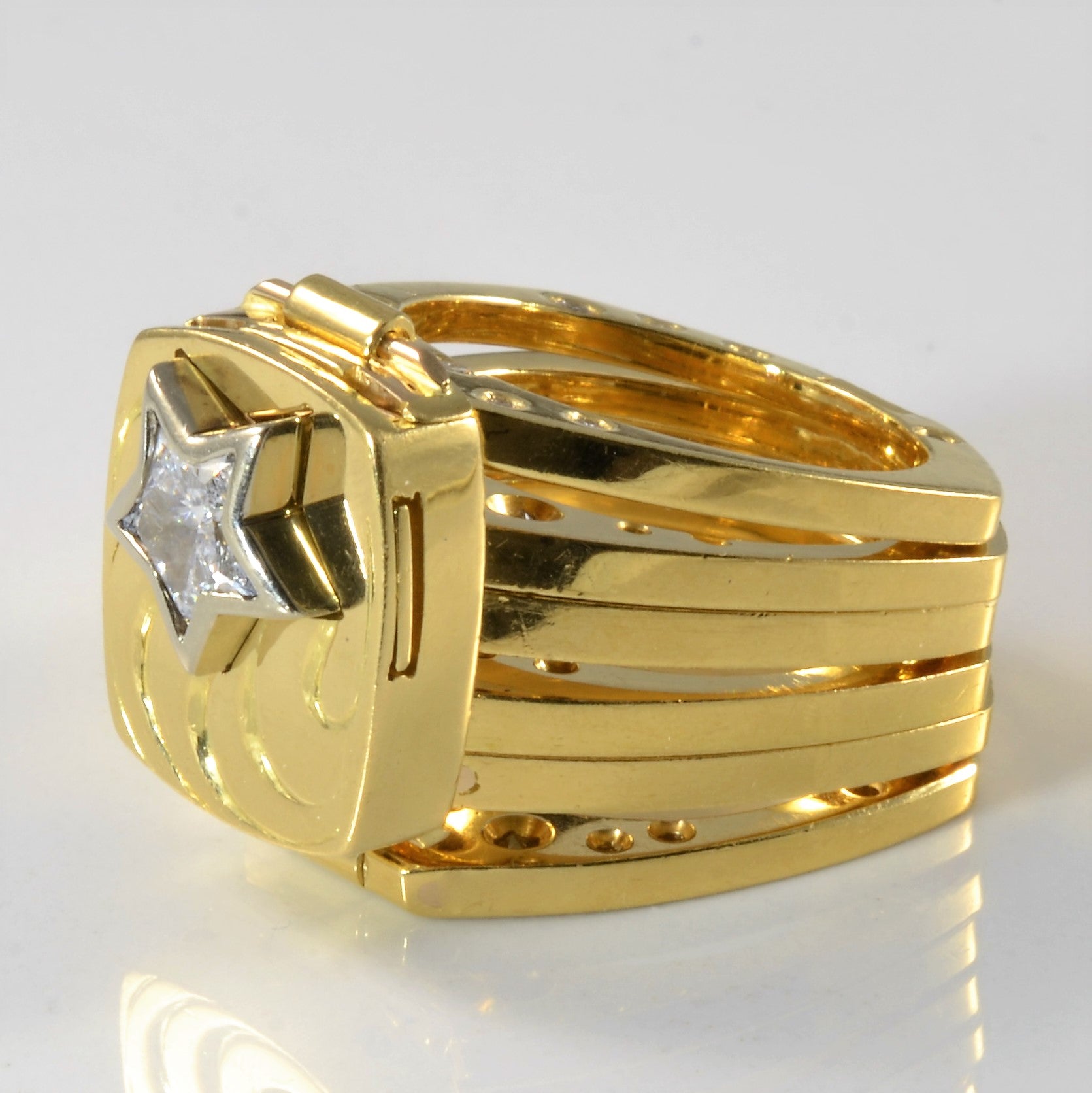 Costen Catbalue' Custom Star Diamond Bracelet/Ring | 1.50ctw |