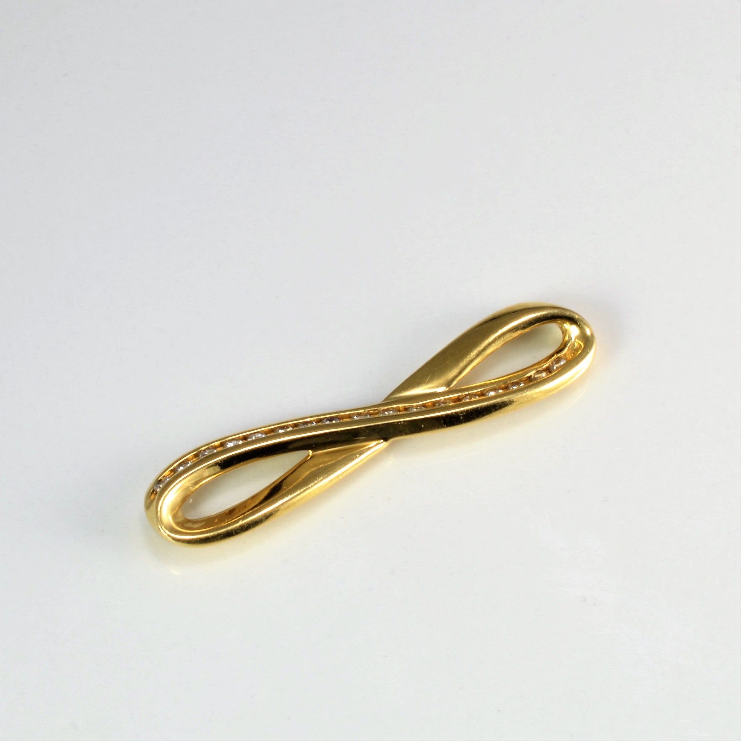 Channel Set Diamond Infinity Pendant | 0.25 ctw |