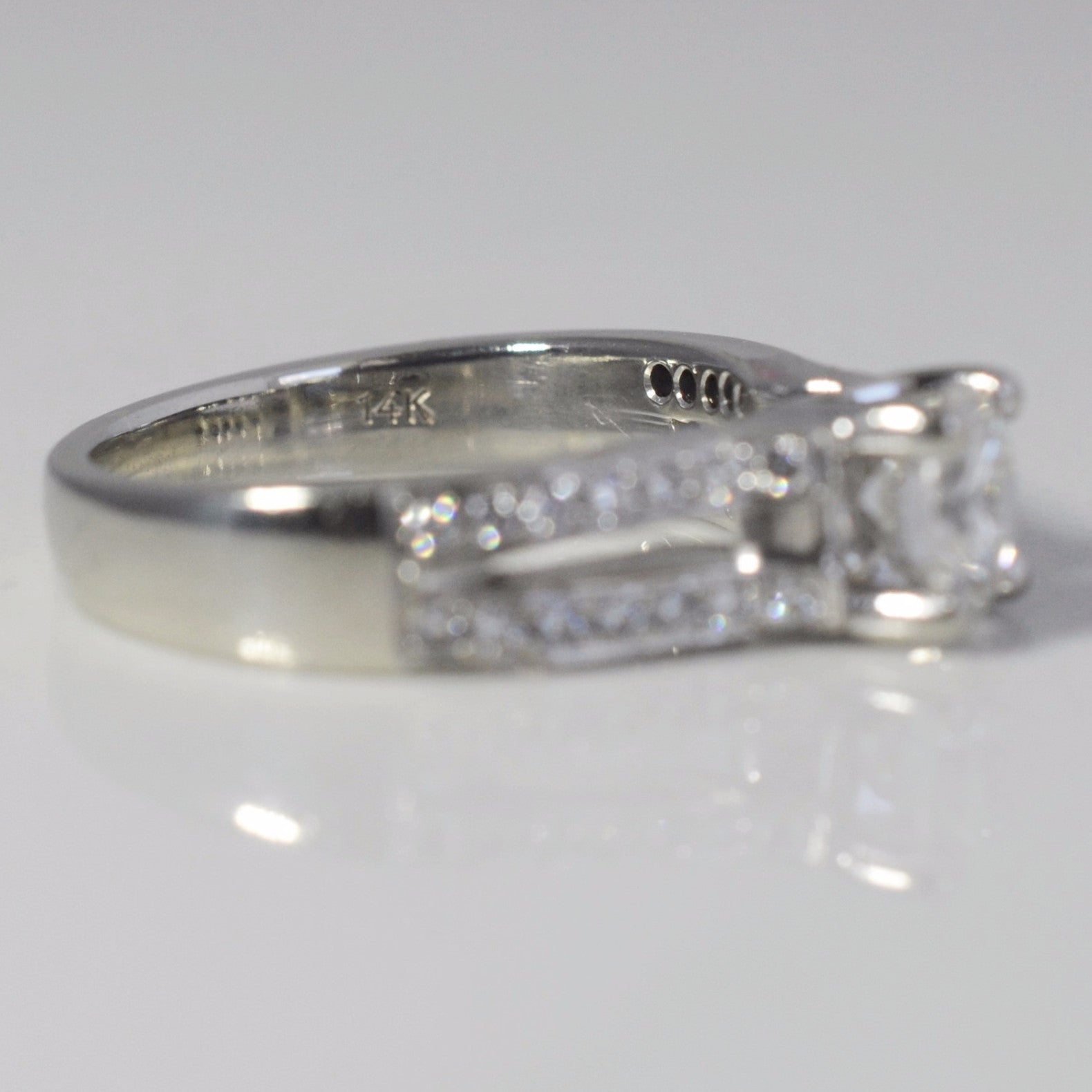 Split Shank Diamond Engagement Ring | 0.79 ctw, SZ 5 |