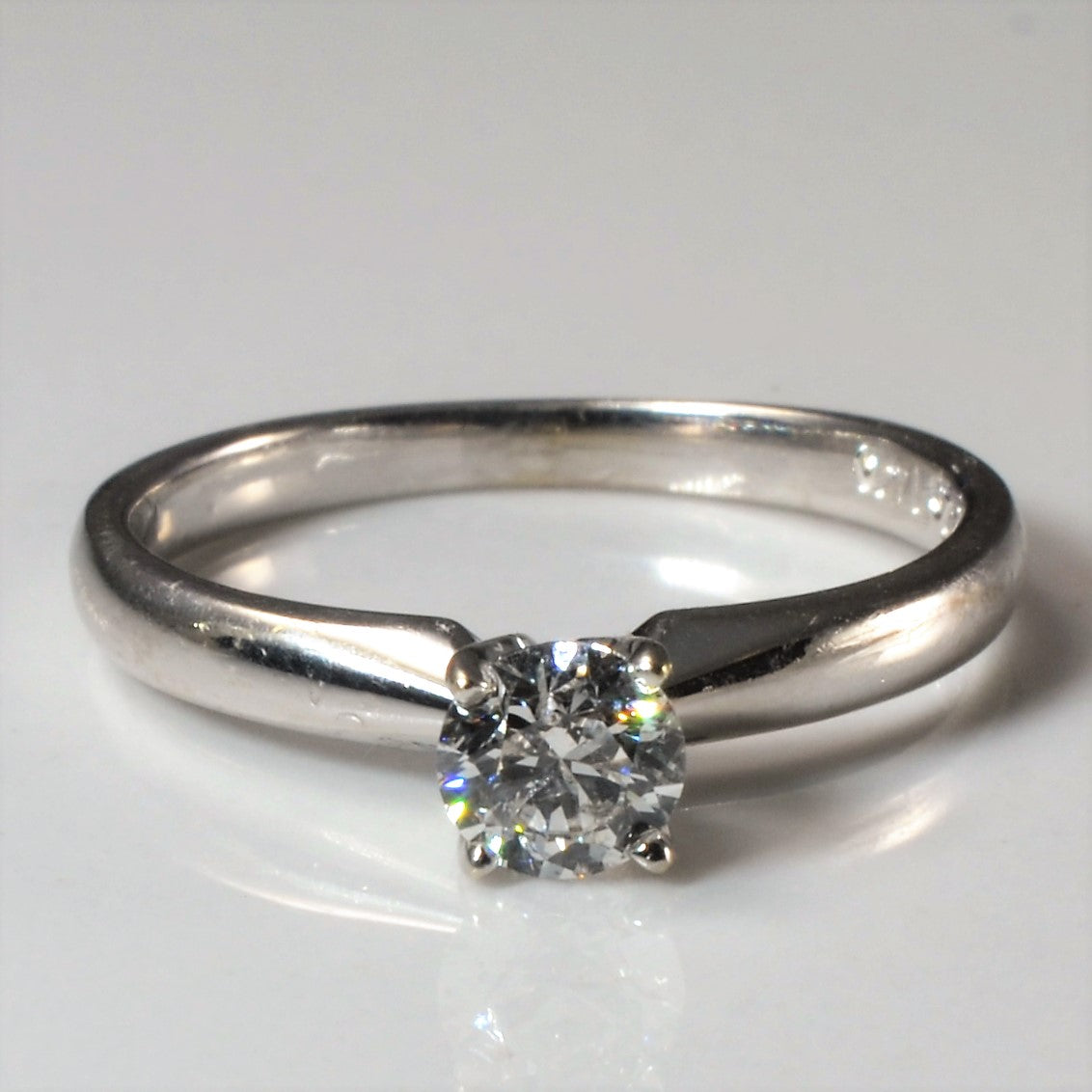 White Gold Solitaire Diamond Ring | 0.31ct | SZ 4.5 |