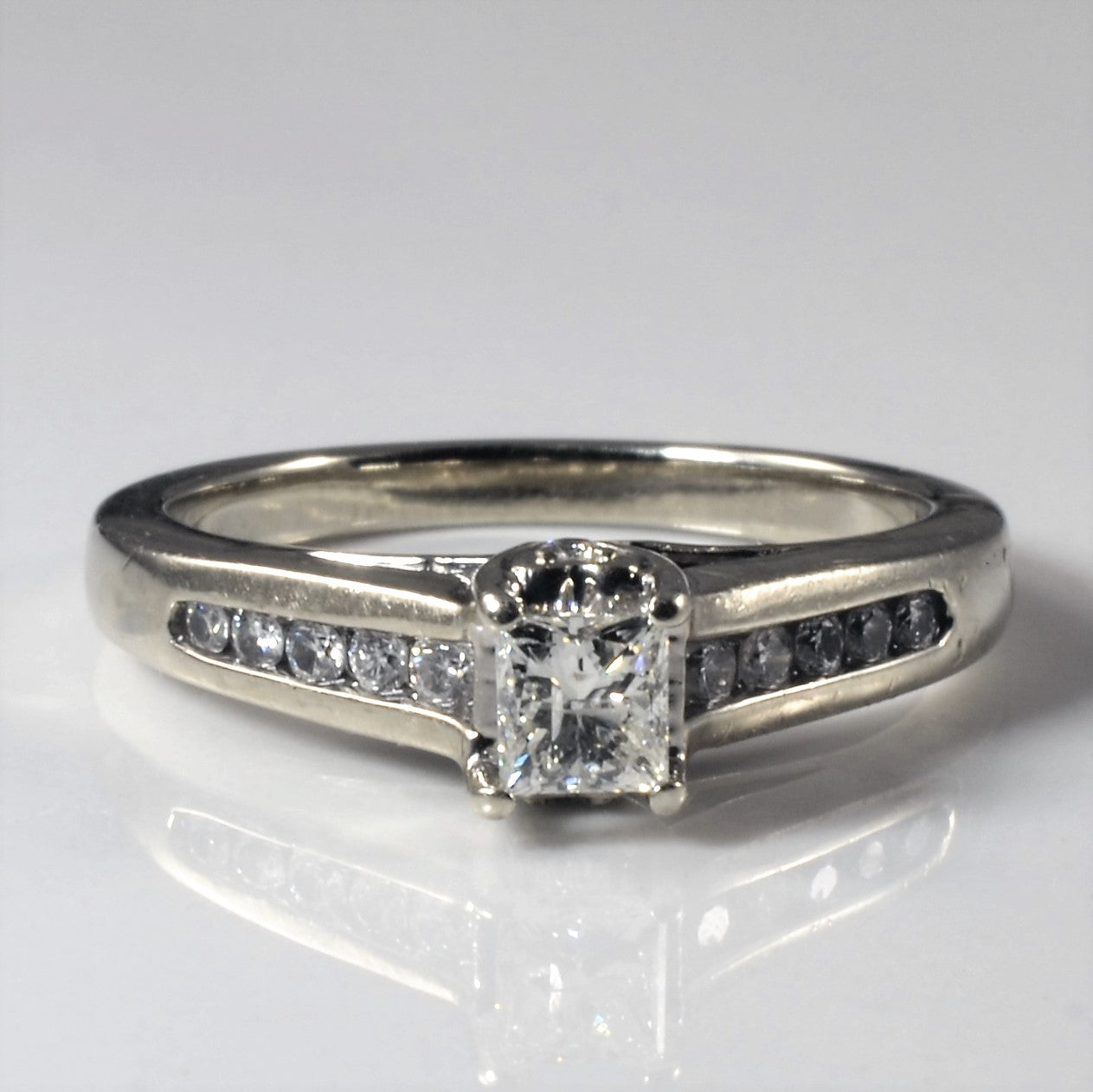 Princess Cathedral Engagement Ring | 0.71ctw | SZ 7 |