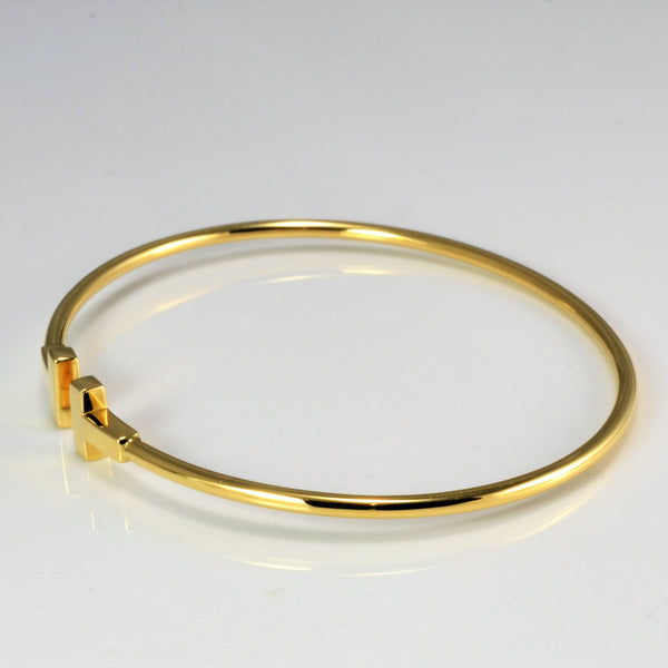 'Tiffany & Co.' T Narrow Wire Bracelet | SZ 6.5''|